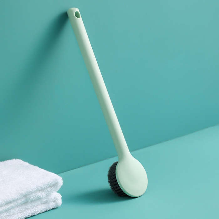 Home Long Handle Soft Hair Shower Brush, Ivory White, Mint Green, Cherry Pink, Ocean Blue