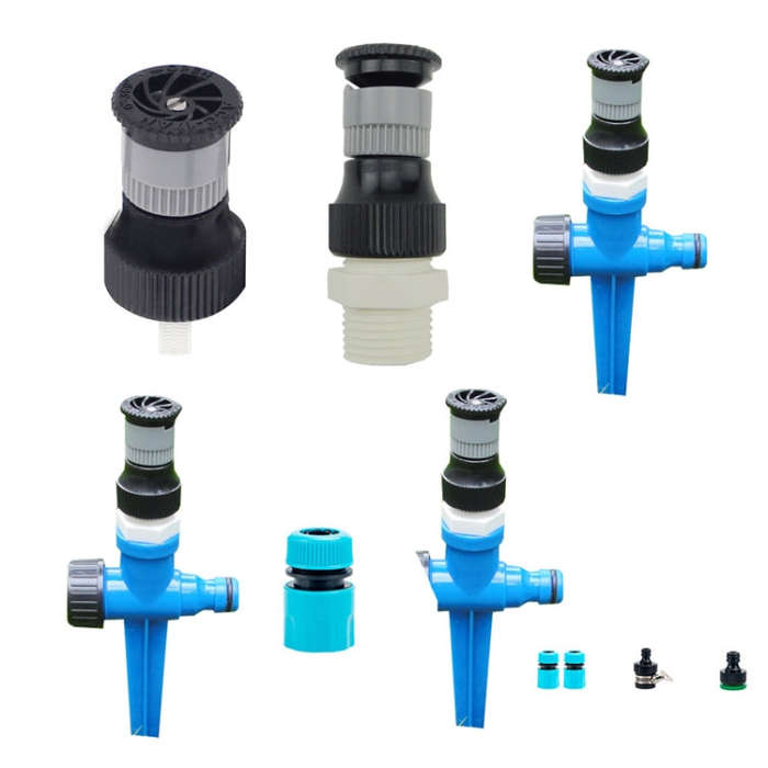 Internal Thread Sprinkler Green Lawn Sprinkler Irrigation 4 Points Adjustable Scattering Sprinkle...