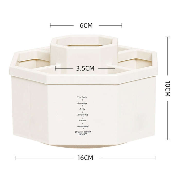 Simple Modern Large Capacity Office Desktop Storage Pen Holder, White Rotary, Pink Rotary, Yellow...