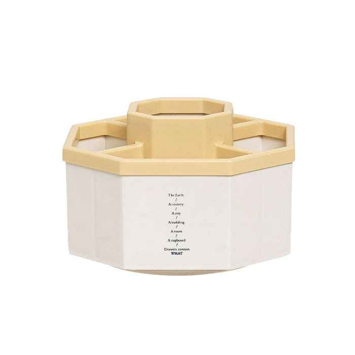 Simple Modern Large Capacity Office Desktop Storage Pen Holder, White Rotary, Pink Rotary, Yellow...