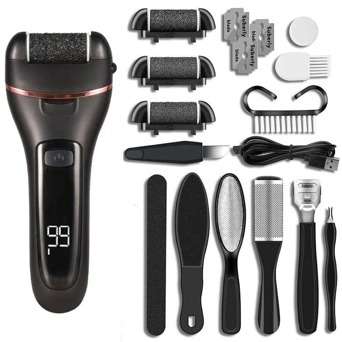 Electric Foot Grinder Digital Display Rechargeable Pedicure Peeling