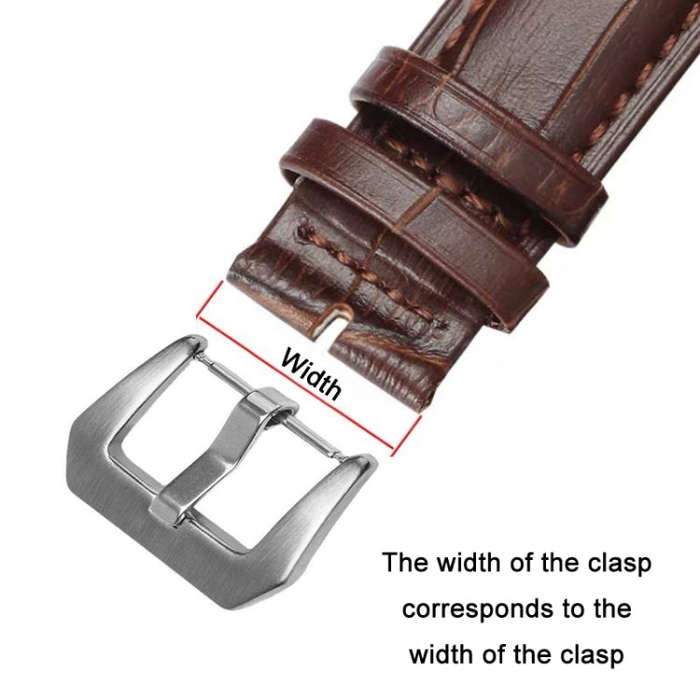 3 PCS Stainless Steel Brushed Pin Buckle Watch Accessories, 18mm Steel Color, 20mm Steel Color, 2...