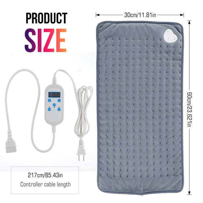 Smart Machine Washable Temperature Control Heating Physiotherapy Heating Pad, Plug Specifications...