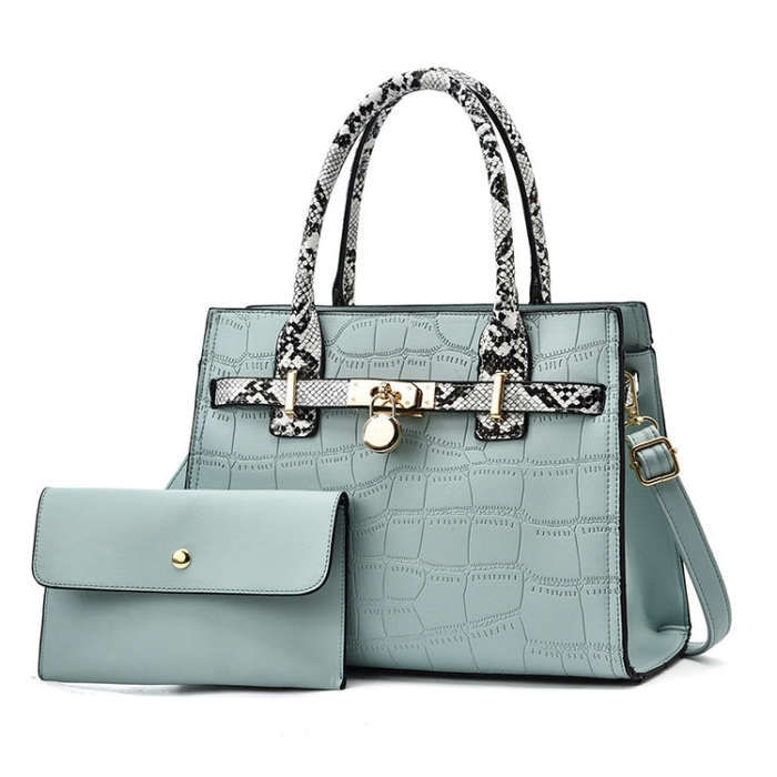 2613 2 In 1 Large Capacity Stone Pattern Bags