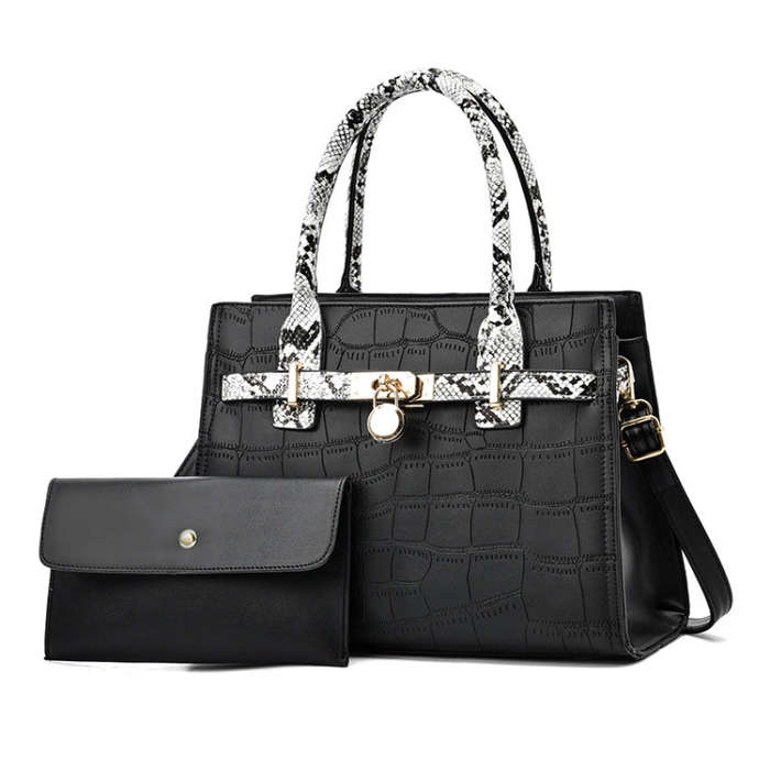 2613 2 In 1 Large Capacity Stone Pattern Bags
