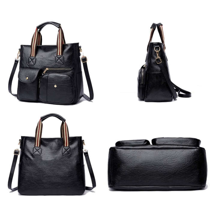 Large-capacity Messenger Bag Handbag Multi-pocket Shoulder Bag Middle-aged Mother Bag, Yellow, Re...
