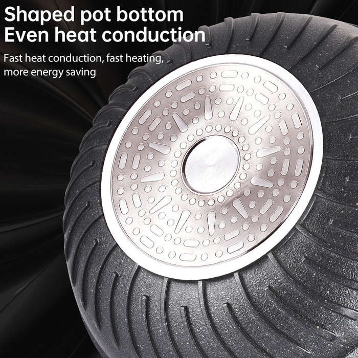 Wanjiachu Maifan Stone Wok Die-cast Frying Home Pancake Pan, 32cm, 34cm
