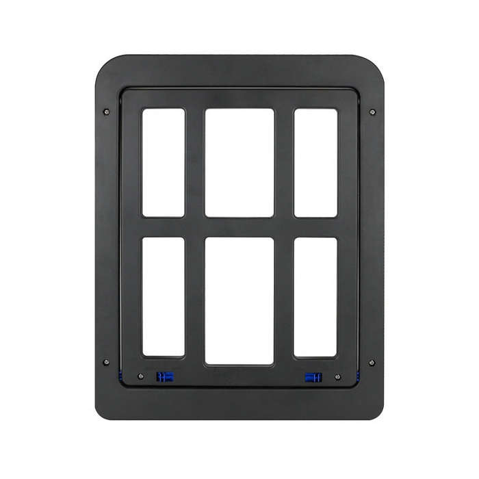 34cmx 44cm Pet Window Door Dog Cat Cave Anti-mosquito Pet Lattice Door, 34cmx 44cm Black