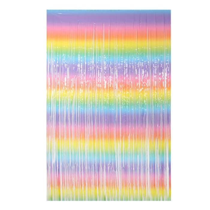 2 PCS 2M Birthday Party Decoration Background Rain Curtain