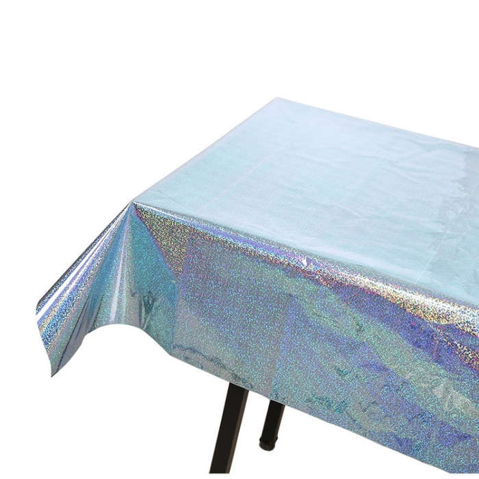 Birthday Party Foil Laser Tablecloth Wedding Decoration Supplies, Foil Laser  Pink, Foil Laser Re...