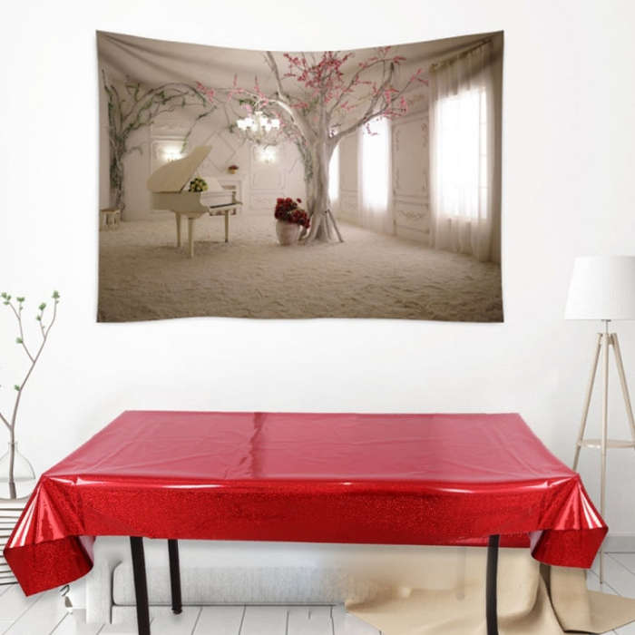 Birthday Party Foil Laser Tablecloth Wedding Decoration Supplies, Foil Laser  Pink, Foil Laser Re...