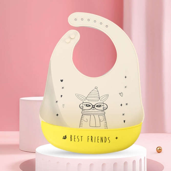 Baby Oil Spray Waterproof Silicone Bib Ultra-thin Saliva Towel, Pattern:, Funny Panda, Bear Baby,...