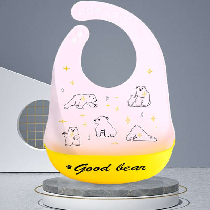 Baby Oil Spray Waterproof Silicone Bib Ultra-thin Saliva Towel, Pattern:, Funny Panda, Bear Baby,...