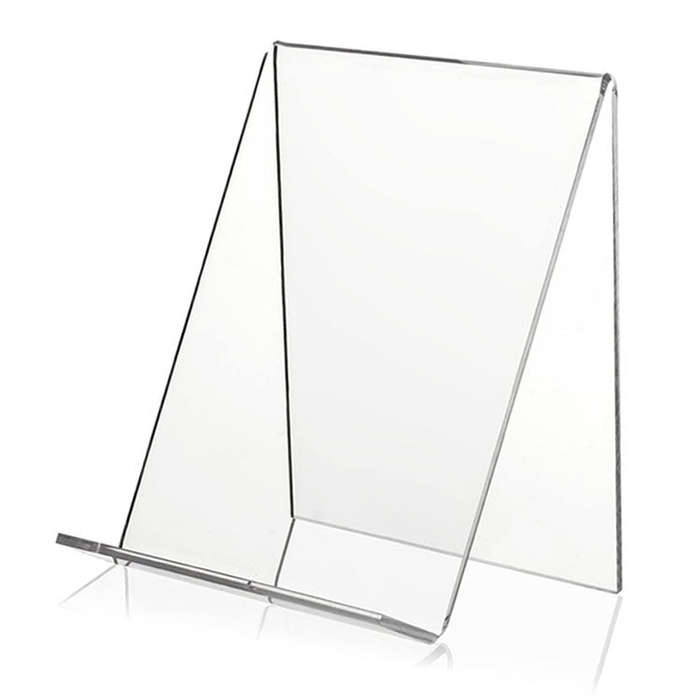 2 PCS Acrylic Display Stand Transparent Book Shelf Photo Frame Holder, 100 x 115 x 130mm