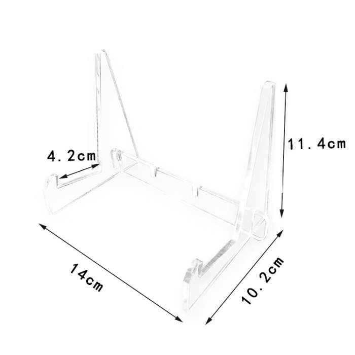 Acrylic Bookshelf Transparent Book Display Stand  Magazine Picture Frame Stand, Picture Frame Stand