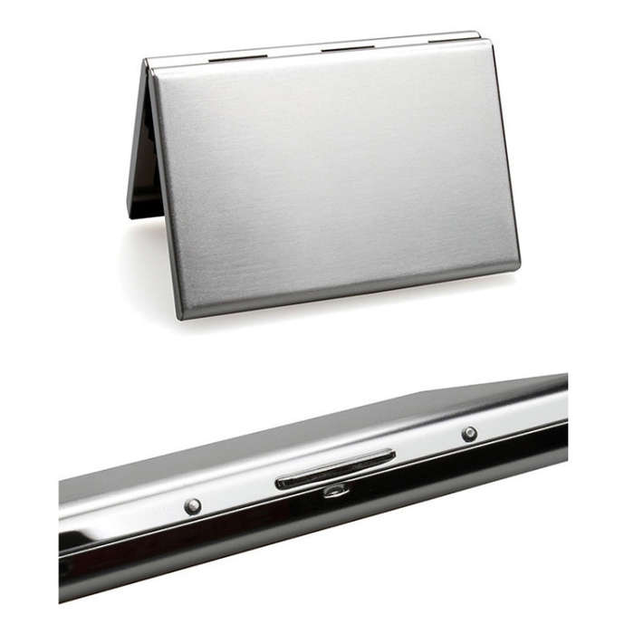 Metal Security Anti-degaussing Bank Credit Card Box, Card Box