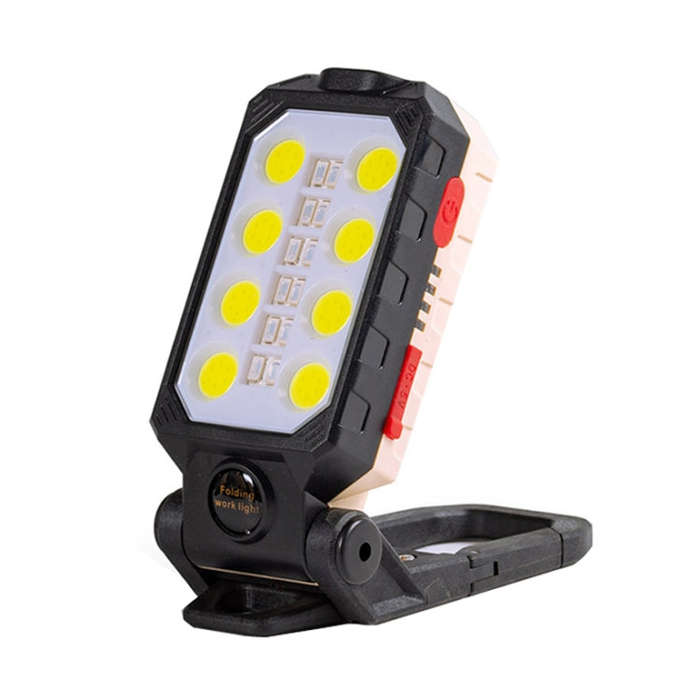 COB Work Light USB Charging Hook Emergency Flashlight Maintenance Lamp, Style:, W598A 8 Hole, W59...