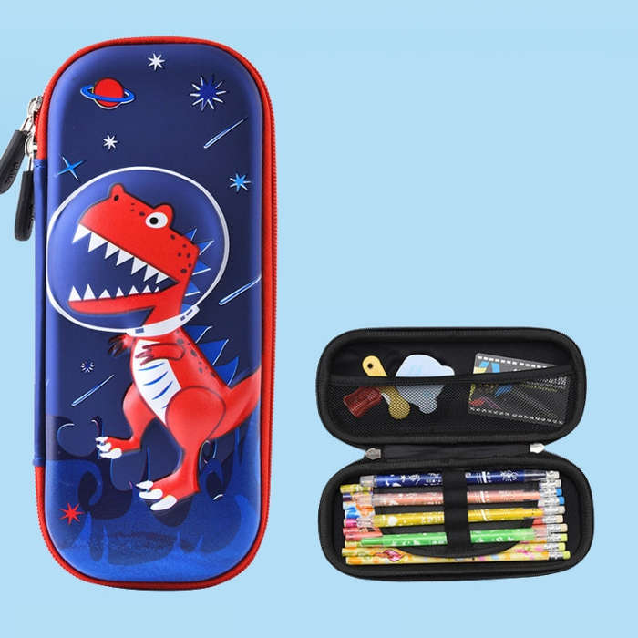 Uime EVA 3D Multi-compartment Pencil Case Stationery Box Children School Supplies, Astronaut, Roc...