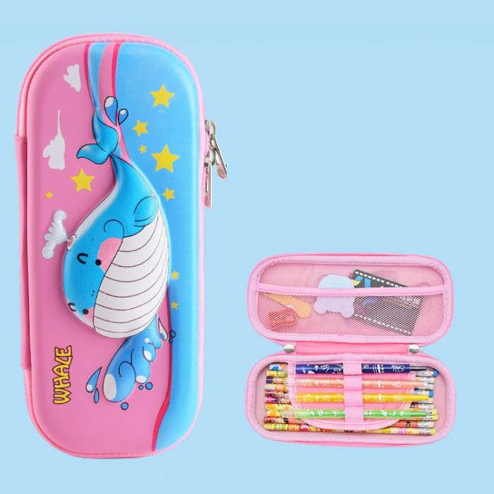 Uime EVA 3D Multi-compartment Pencil Case Stationery Box Children School Supplies, Astronaut, Roc...