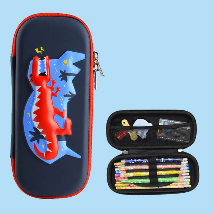 Uime EVA 3D Multi-compartment Pencil Case Stationery Box Children School Supplies, Astronaut, Roc...