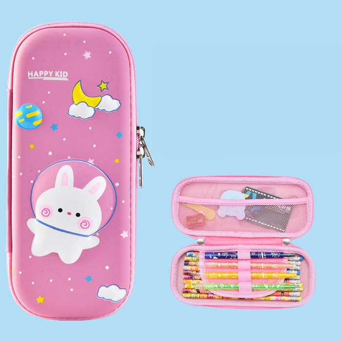Uime EVA 3D Multi-compartment Pencil Case Stationery Box Children School Supplies, Astronaut, Roc...