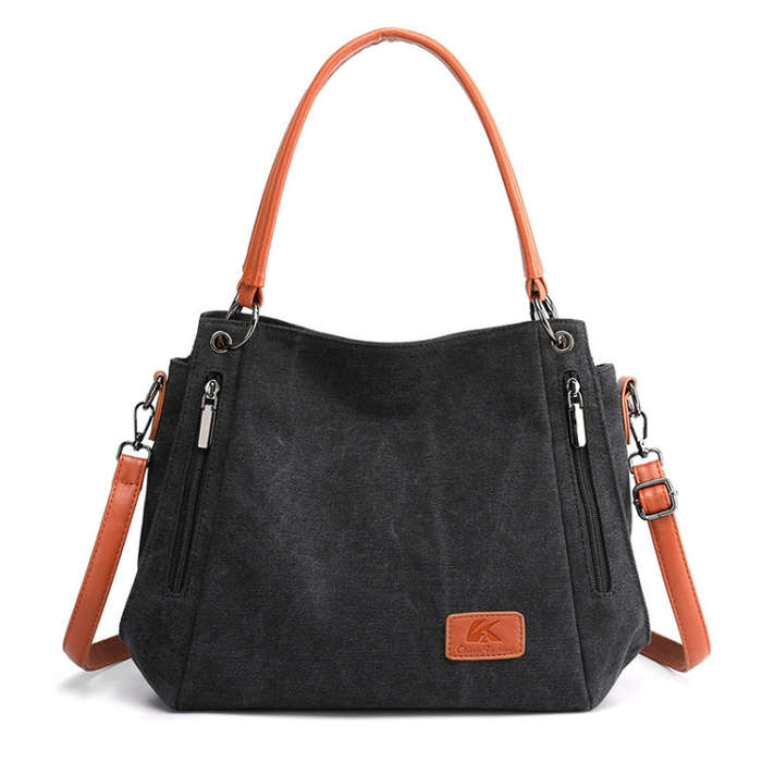 T-1983 Ladies Large Capacity Canvas Shoulder Bag