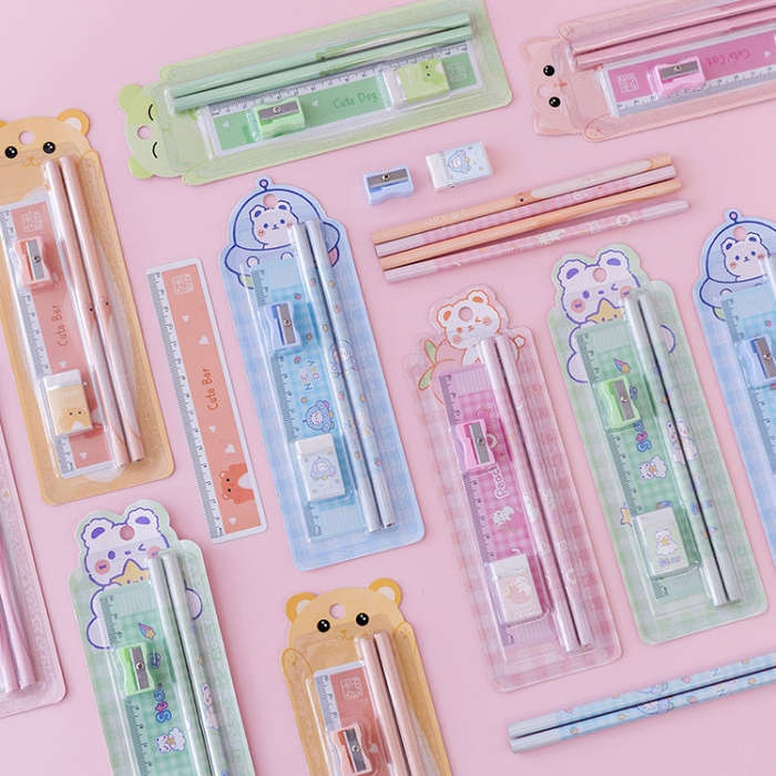 10 Sets Primary School Students Pencil Stationery School Supplies Set, A830