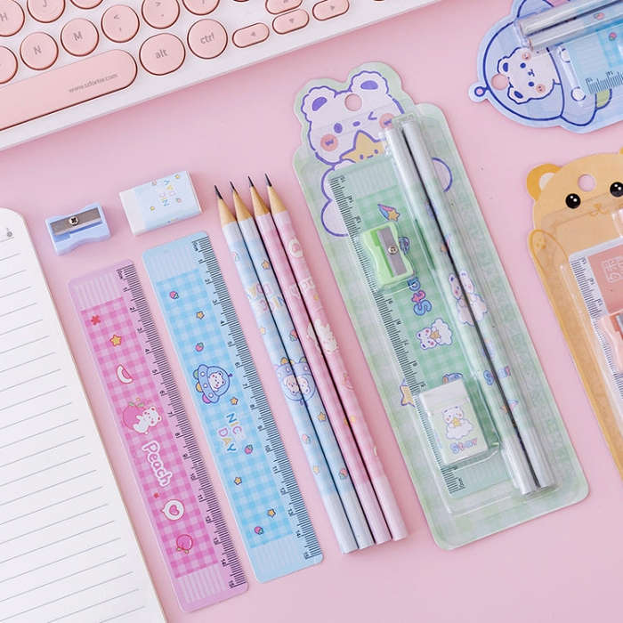 10 Sets Primary School Students Pencil Stationery School Supplies Set, A830