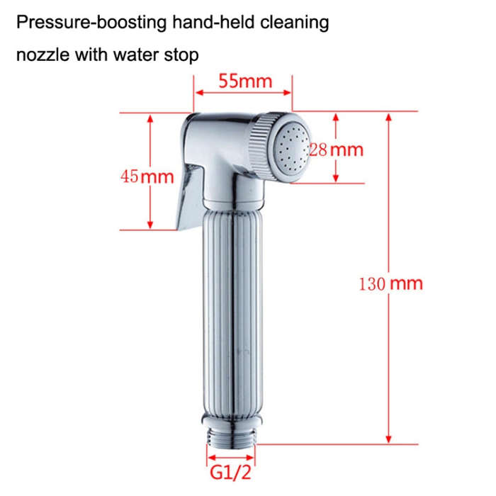 Multifunctional Wome Washers Pressure With Water Stop Woman Wash Nozzle, Style:, Chrome, Gold, Bl...