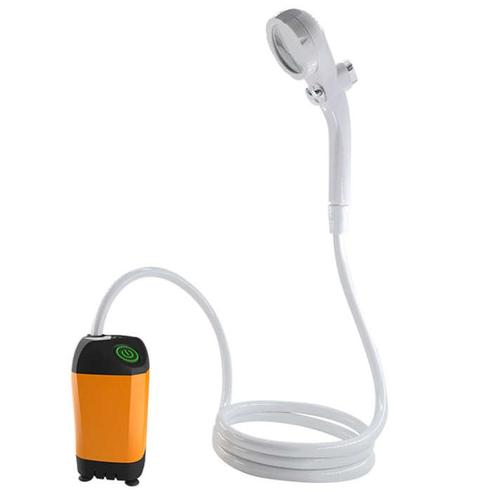 Outdoor Bath Artifact Field Dormitory Simple Electric Shower, Basic Model 4400mAh, 3 Gear Model 4...