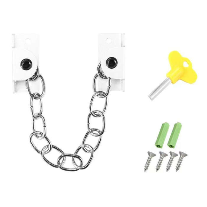 Punching Installation Protection Stainless Steel Window Limit Lock, B Type Silver, B Type White, ...
