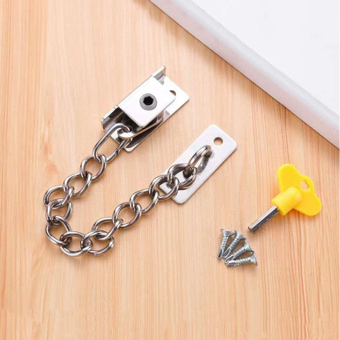 Punching Installation Protection Stainless Steel Window Limit Lock, B Type Silver, B Type White, ...