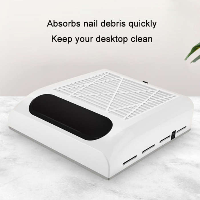 80W Manicure Vacuum Cleaner With Pull-Out Filter, US Plug (Silver), EU Plug (Silver), US Plug (Go...