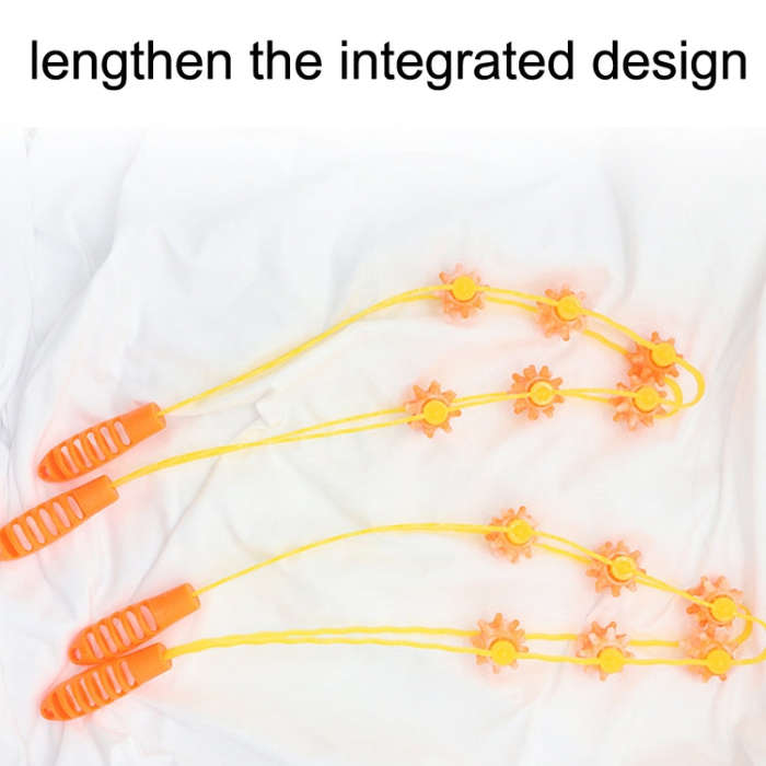 3PCS Plastic Back Puller Shoulder Waist Back Manual Roller Massager, Style:, Two Wheels (Yellow),...