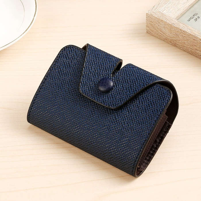 Organ Card Holder Large-capacity Card Sleeve For Men And Women, Horizontal Blue, Horizontal Black...