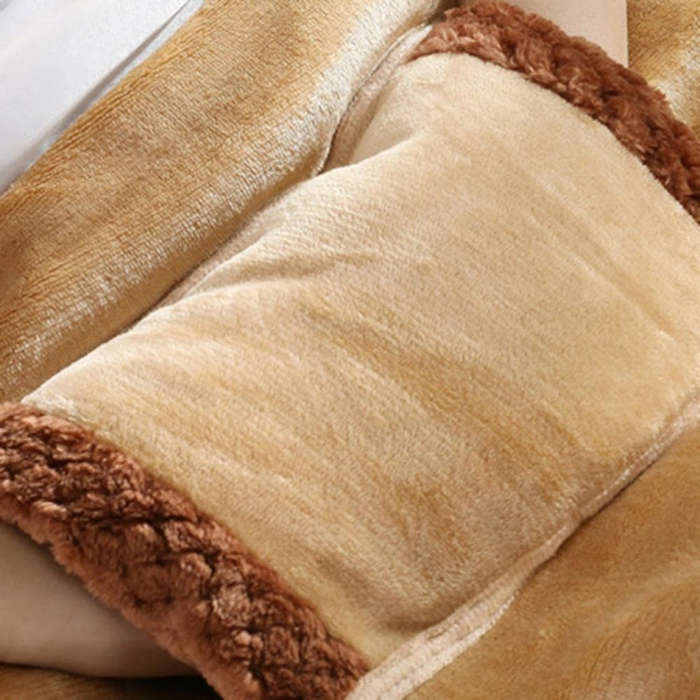 5V USB Electric Blanket Multi-functional Hand Warmer Knee Pad Farai Fleece Blanket, Style 2 (Came...
