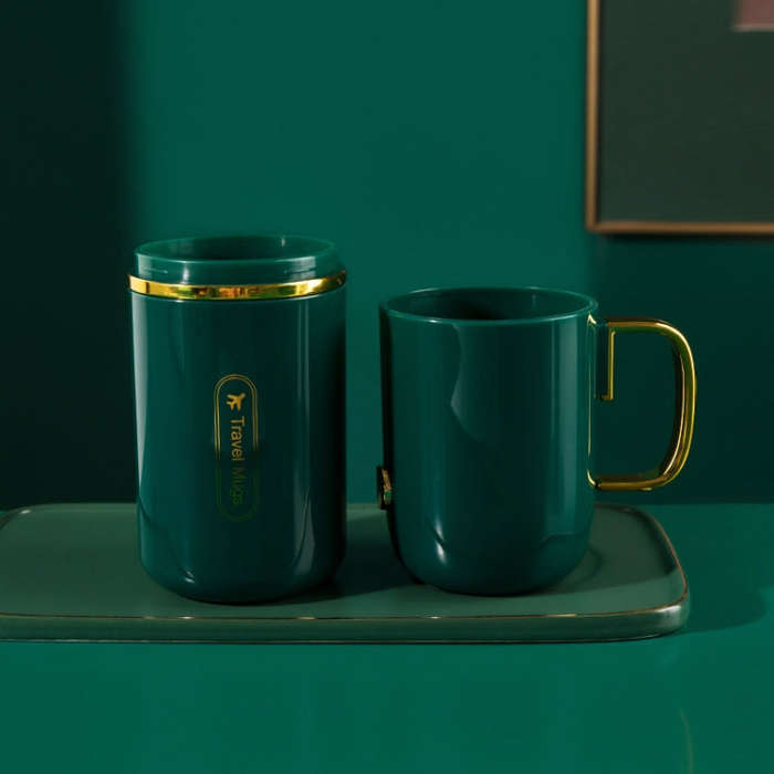 JM043 Home Mouthwash Cup Set Couple Convenient Travel Toothbrush Box, Style: