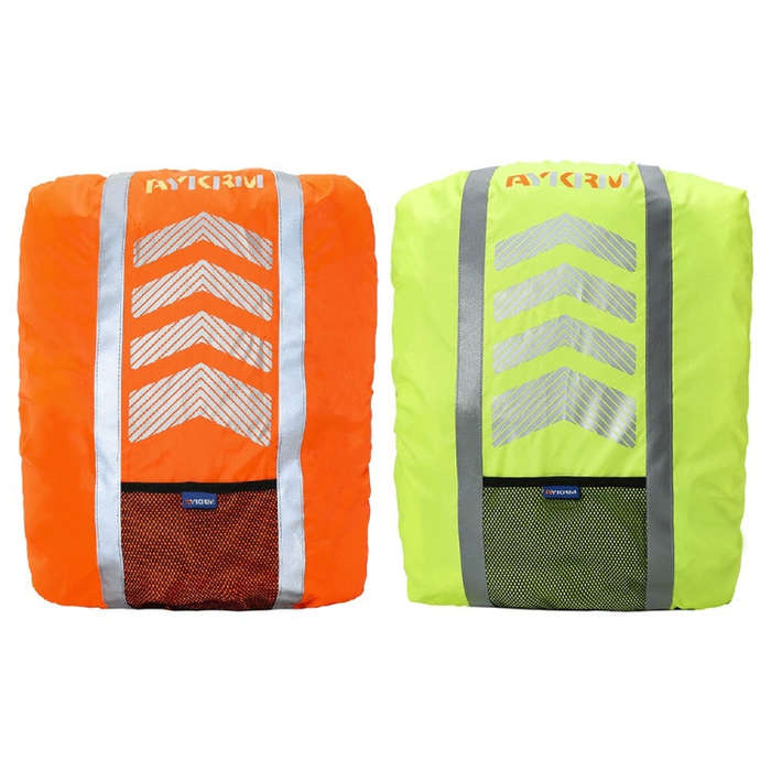 AYKRM AS6-007 Cycling Backpack Dust-proof Reflective Waterproof Cover, Fluorescent Red, Fluoresce...
