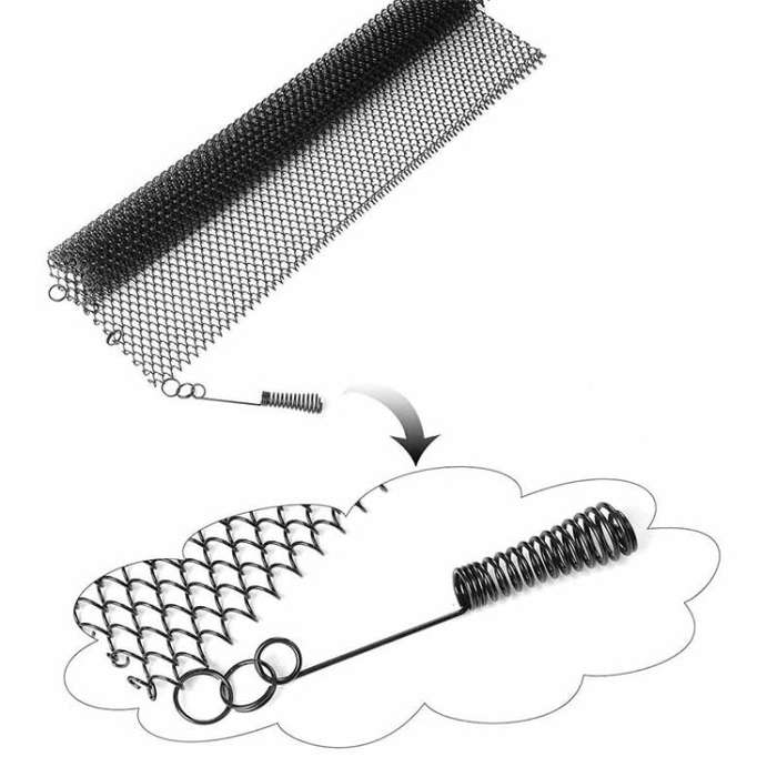 Fireplace Metal Mesh Screen Fireplace Screen To Prevent Sparks From Spilling Out, 61x45.7cm, 61x4...