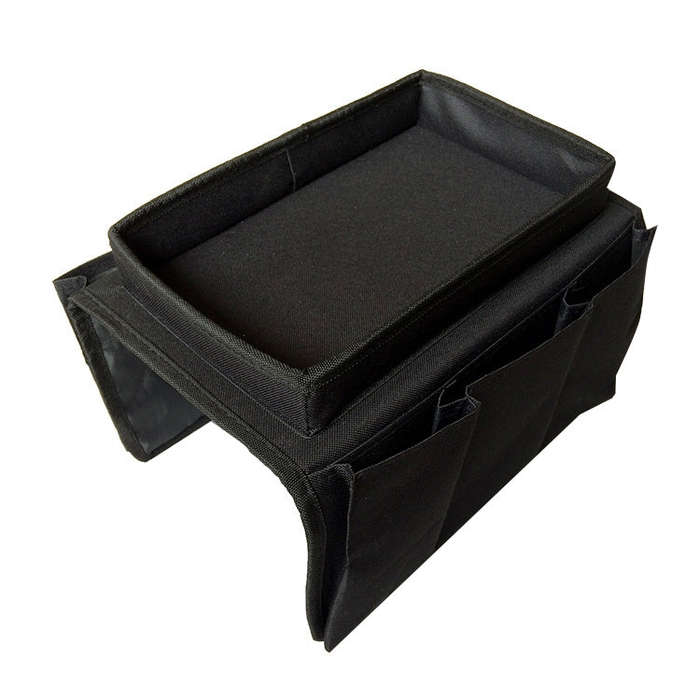 SF001 Oxford Cloth Sofa Armrest Hang Bag Household Storage Bag, Oxford Cloth Black, Oxford Cloth ...