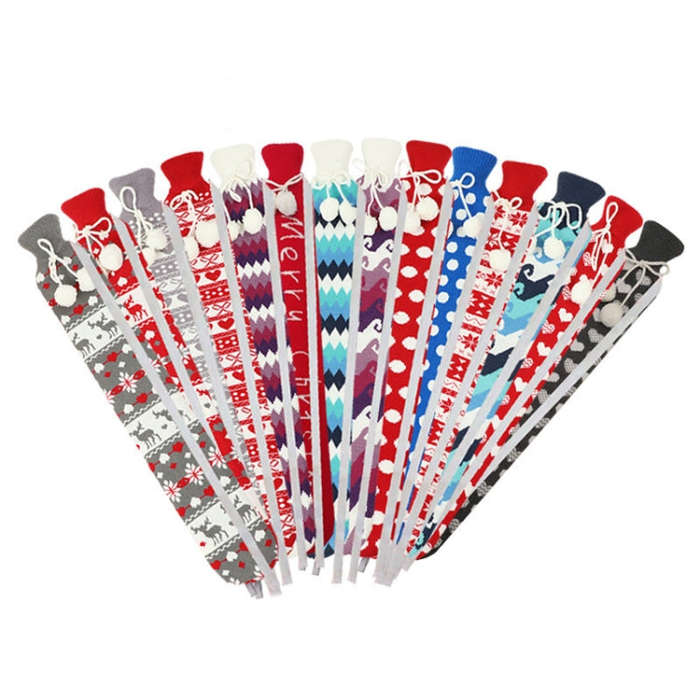2L Long-strip Multifunctional Water-filled Rubber Hot Water Bags, Spec: Beige Leopard, Beige Leopard