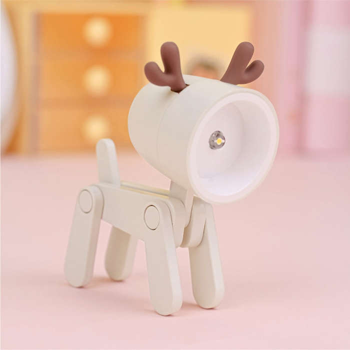 TL-23 LED Mini Foldable Cartoon Desk Lamp Home Pet Shape Decoration Table Lamp, Spec:, Dog (Blue)...