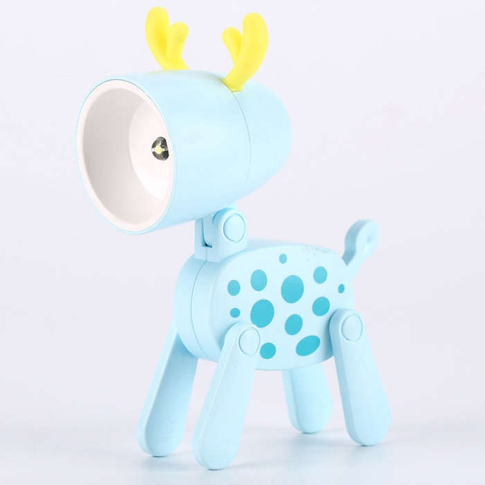 TL-23 LED Mini Foldable Cartoon Desk Lamp Home Pet Shape Decoration Table Lamp, Spec:, Dog (Blue)...
