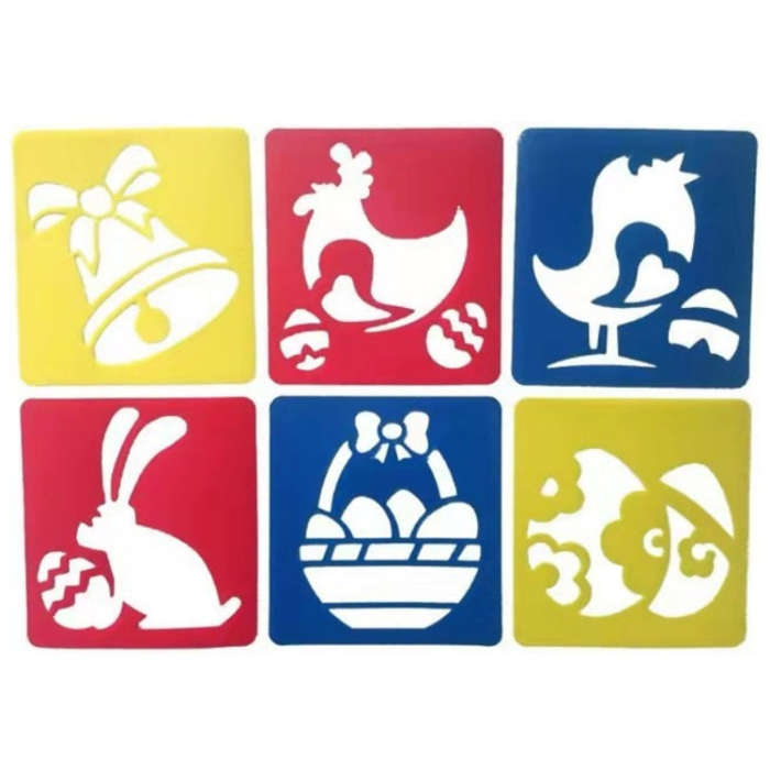 Children DIY Drawing Stencil Colorful Hollow Copy Board, H-01, H-02, H-03, H-04, H-05, H-06, H-07...