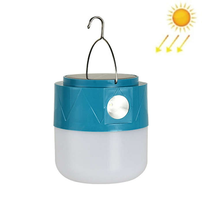 105 Solar Rechargeable LED Bulb Light Camping Light Emergency Light with Flashlight Function, Whi...