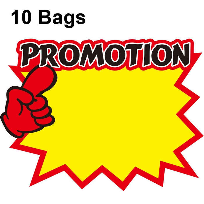 10 bags 21x15cm Explosion Sticker Product Price Tag Supermarket Price Label, WM201, WM202, WM203,...