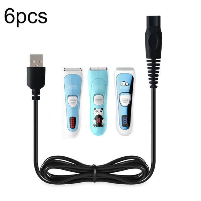 6pcs Haircut Clippers USB 5V Charging Cable For CHIGO F638 F668 F738, For CHIGO F638 F668 F738