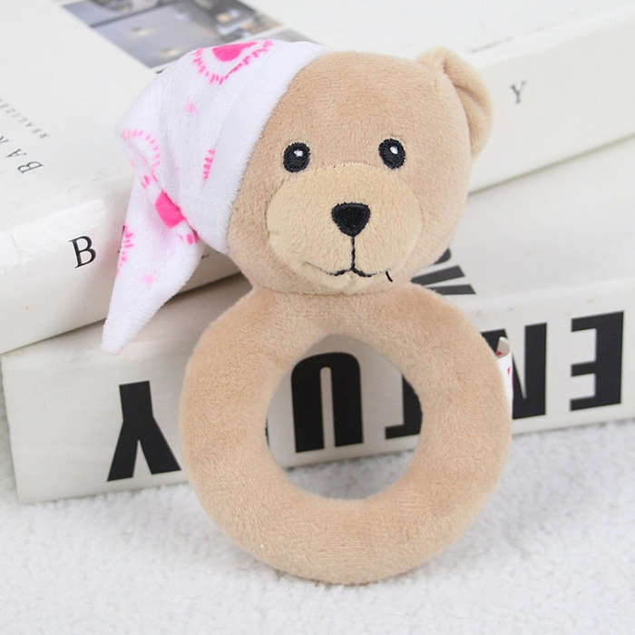 Baby Hand Rattles Toys Hand Grip Stick Newborn Soothing Toys,Style:, Giraffe, Pink Rabbit, Little...
