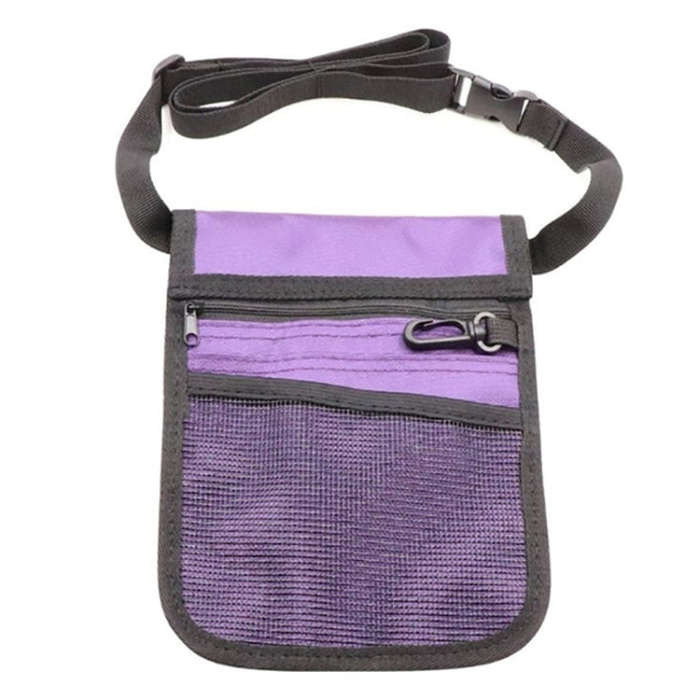 Nurse Bag Multifunctional Portable Tool Storage Waist Bag, Black, Grey, Purple, Rose Red, Pink, L...