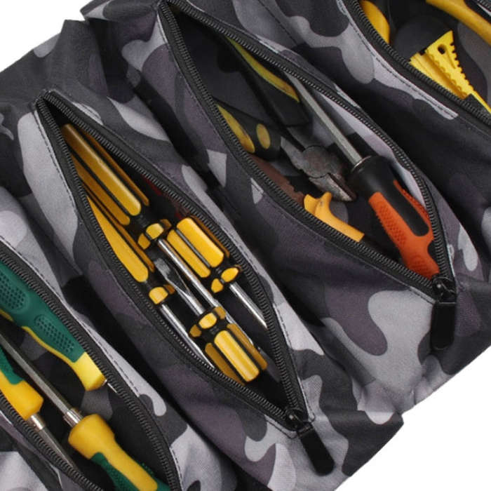 WESSLECO Oxford Cloth Electrical Hardware Hanging Tool Storage Bag, CP Camouflage, Jungle Camoufl...